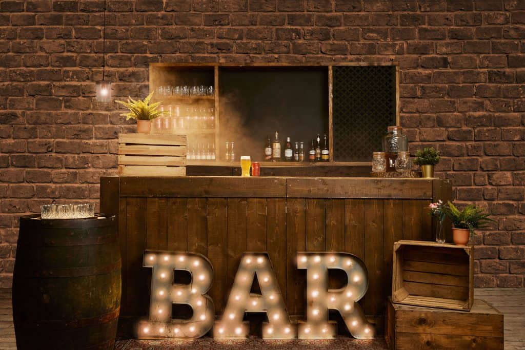 Rustic Bar hire - Event Furniture by Tarren